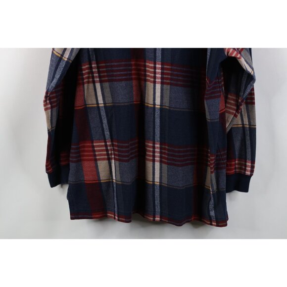 Vintage 90s Chaps Ralph Lauren Mens Large Faded long Sleeve Rugby Polo Plaid - Picture 12 of 12